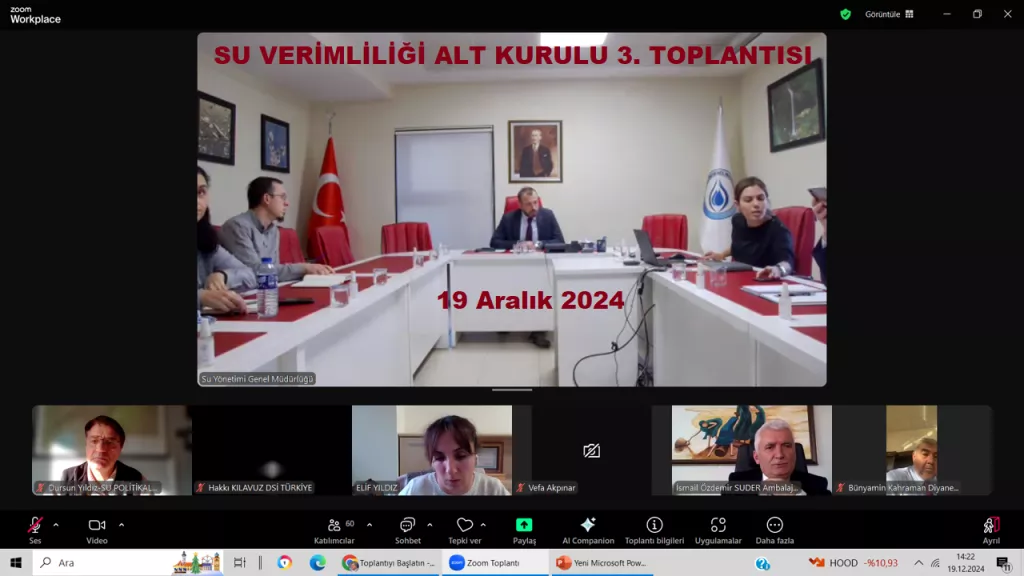 Ulusal Su Kurulu – Su Verimliliği Alt Kurulu 3. Toplantısı